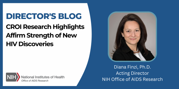 Director's Blog title and photo of 
Diana Finzi, Ph.D., Acting Director