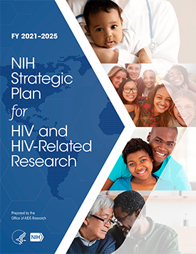 FY 2021-2025 NIH Strategic Plan for HIV and HIV-related Research cover art