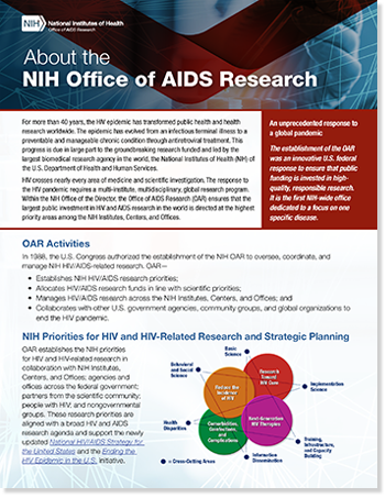 OAR Factsheet cover
