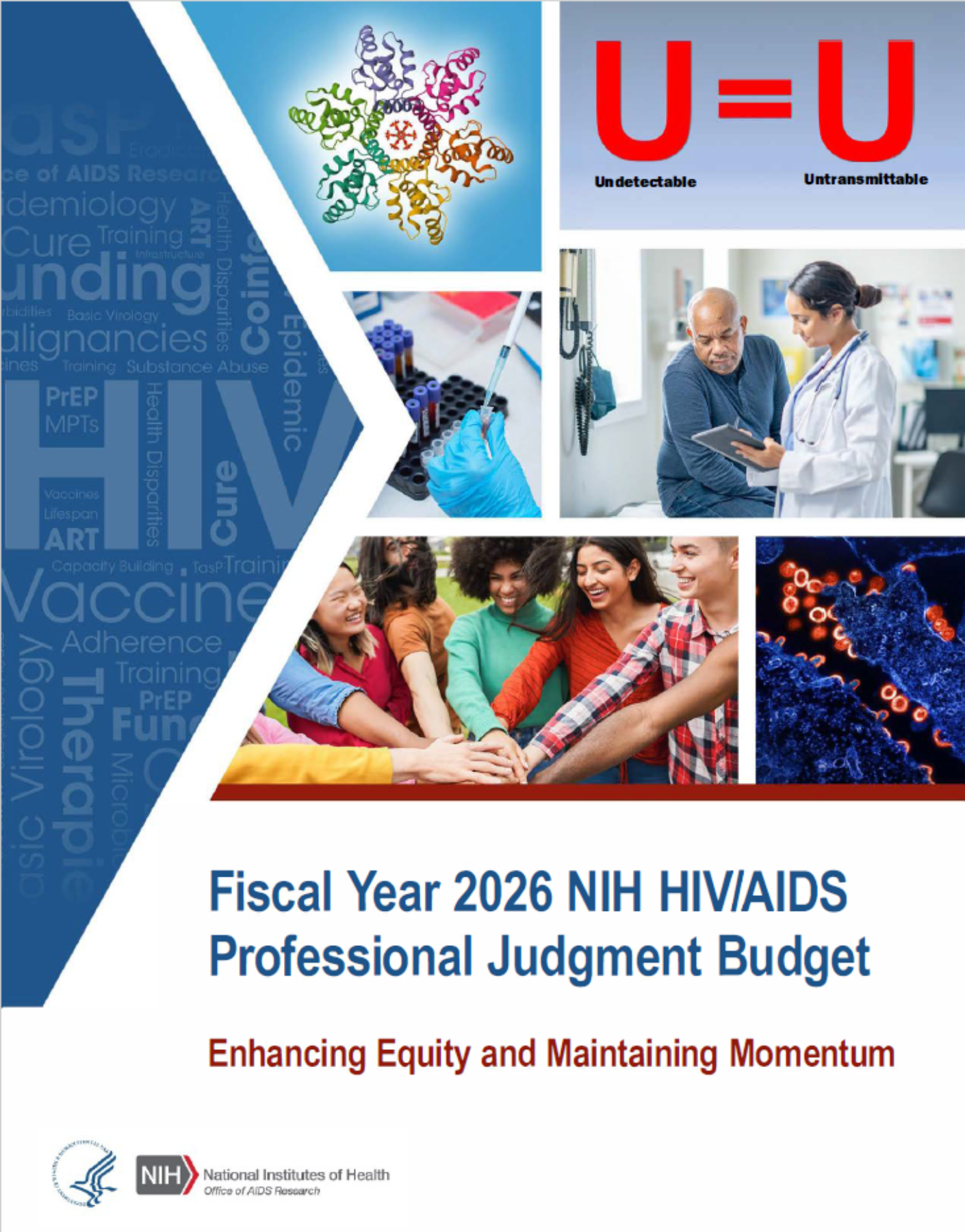 Fiscal Year 2026 NIH HIV/AIDS Professional Judgment Budget Poster